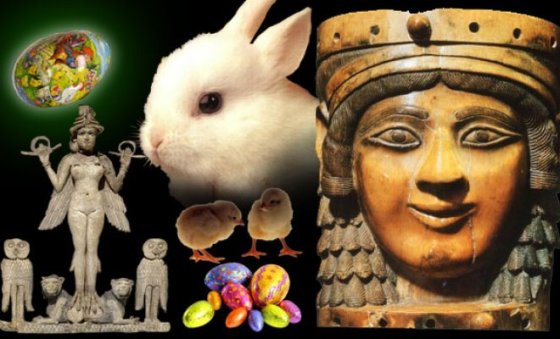 Ishtar-Easter déesse-mère de Pâques, équinoxe du printemps, retour de la vie
